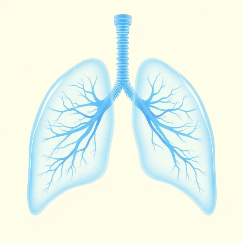 Akciğer anatomik illüstrasyon